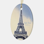 Eiffel Tower Paris Frankrijk Landmark Keramisch Ornament (Links)