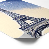 Eiffel Tower Paris Frankrijk Landmark Poster (Hoek)
