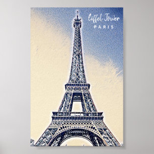 Eiffel Tower Paris Frankrijk Landmark Poster