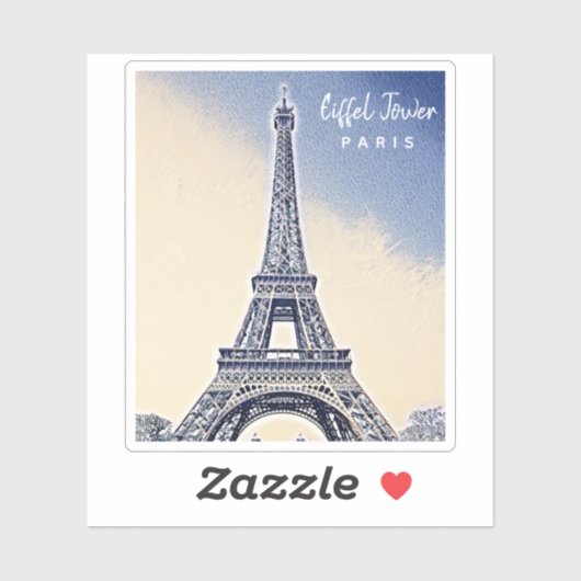 Eiffel Tower Paris Frankrijk Landmark Sticker (Vel)
