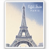 Eiffel Tower Paris Frankrijk Landmark Sticker (Voorkant)