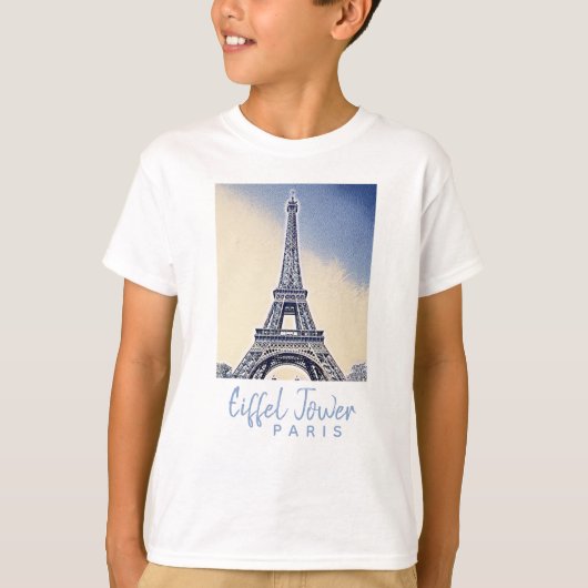 Eiffel Tower Paris Frankrijk Landmark T-shirt (Voorkant)