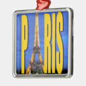 Eiffel Tower Paris Frankrijk Metalen Ornament (Links)