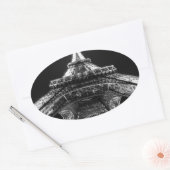 Eiffel Tower Paris Frankrijk Ovale Sticker (Envelop)