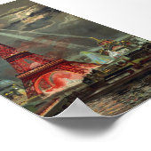 Eiffel Tower Paris Frankrijk Poster (Hoek)