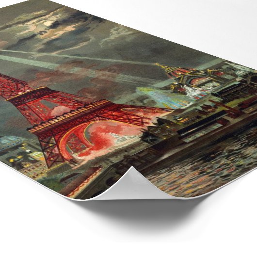 Eiffel Tower Paris Frankrijk Poster (Hoek)