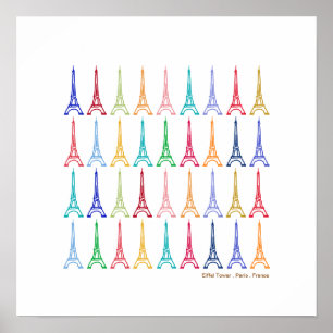 Eiffel Tower Paris Frankrijk Poster