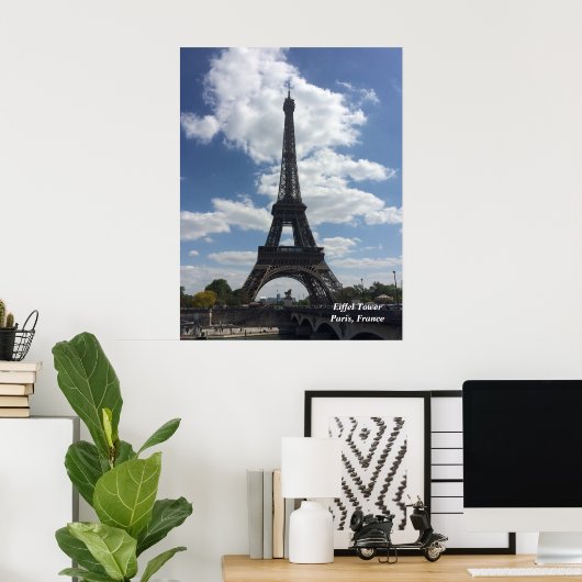 Eiffel Tower Paris Frankrijk Poster (Thuiskantoor)
