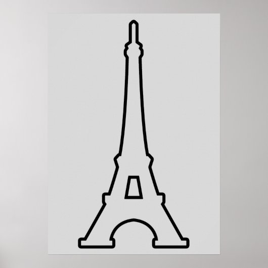 Eiffel Tower Paris Frankrijk Poster (Voorkant)