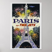 Eiffel Tower Paris Frankrijk Poster voor reizen (Voorkant)