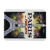 Eiffel Tower Paris Frankrijk Poster voor reizen Magneet (Horizontaal)