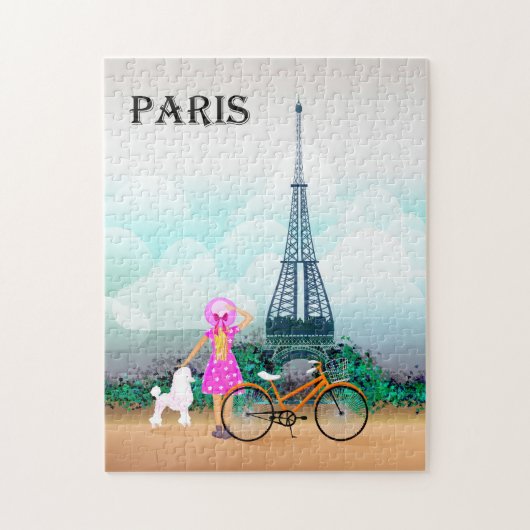 Eiffel Tower Paris Frankrijk Puzzle Legpuzzel (Verticaal)