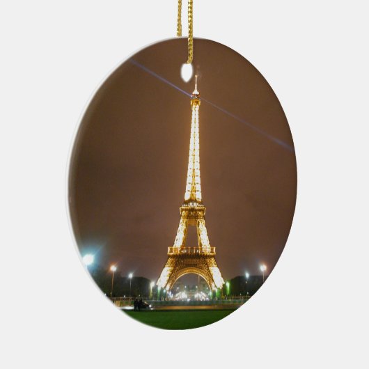 Eiffel Tower Paris Frankrijk - Rentetenavond Keramisch Ornament (Rechts)