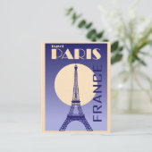  Eiffel Tower Paris Frankrijk Retro Briefkaart (Staand voorkant)
