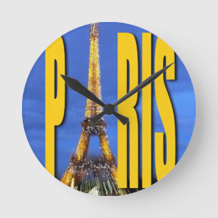 Eiffel Tower Paris Frankrijk Ronde Klok