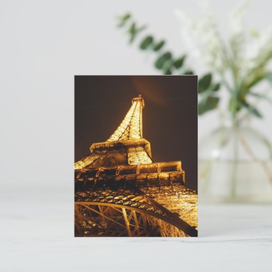 Eiffel Tower Paris Frankrijk - Springtime Vacation Briefkaart (Staand voorkant)