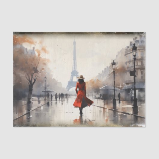 Eiffel Tower Paris Frankrijk Tissuepapier (Voorkant)