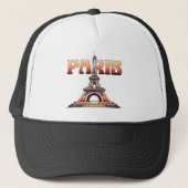 Eiffel Tower Paris Frankrijk Trucker Pet (Voorkant)