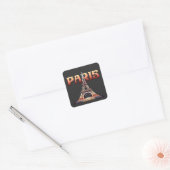 Eiffel Tower Paris Frankrijk Vierkante Sticker (Envelop)