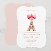 Eiffel Tower Paris geboortedag Kaart (Voorkant / Achterkant)