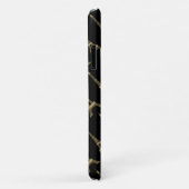 Eiffel Tower Paris Geëven zwart Case-Mate iPhone Case (Achterkant/rechts)