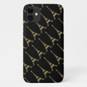 Eiffel Tower Paris Geëven zwart Case-Mate iPhone Case (Achterkant)