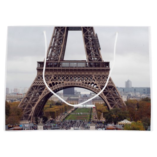 Eiffel Tower Paris Gift Bag Groot Cadeauzakje (Voorkant)