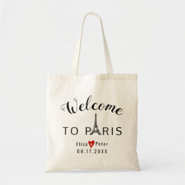 Eiffel Tower Paris huwelijksfeest Tote Bag