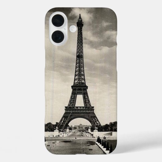 Eiffel Tower Paris iPhone Wallet Case (Achterkant)