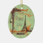 Eiffel Tower Paris Keramisch Ornament (Rechts)