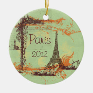 Eiffel Tower Paris Keramisch Ornament