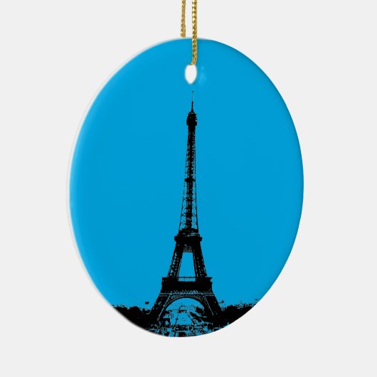 Eiffel Tower Paris Keramisch Ornament (Rechts)