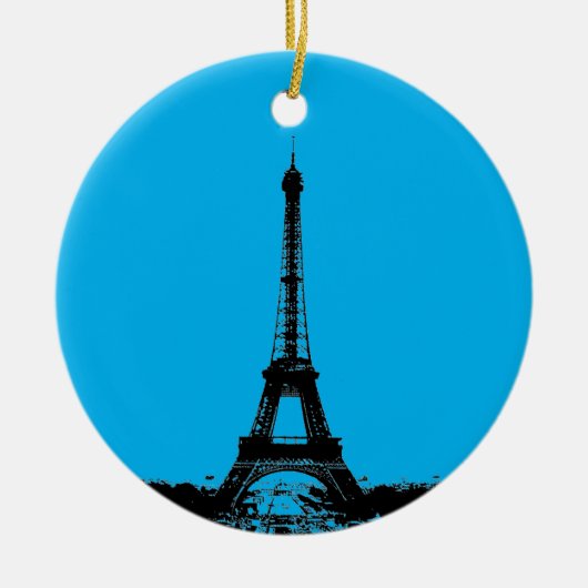 Eiffel Tower Paris Keramisch Ornament (Voorkant)