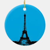 Eiffel Tower Paris Keramisch Ornament (Achterkant)