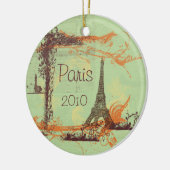 Eiffel Tower Paris Keramisch Ornament (Links)