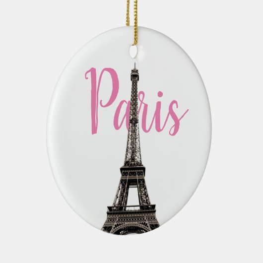 Eiffel Tower Paris Keramisch Ornament (Rechts)