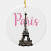 Eiffel Tower Paris Keramisch Ornament (Achterkant)