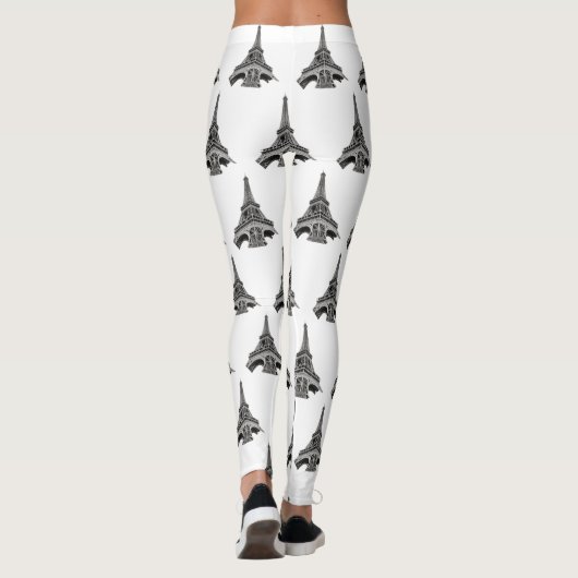 Eiffel Tower Paris Leggings (Achterkant)