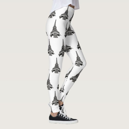 Eiffel Tower Paris Leggings (Rechts)
