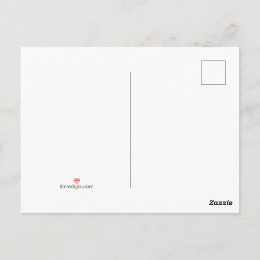 Eiffel Tower Paris  Map Gold Stippen Monogram Briefkaart (Achterkant)