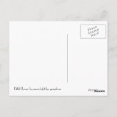 Eiffel Tower Paris met maanlicht Briefkaart (Achterkant)