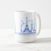 Eiffel Tower Paris Mok (Voorkant rechts)