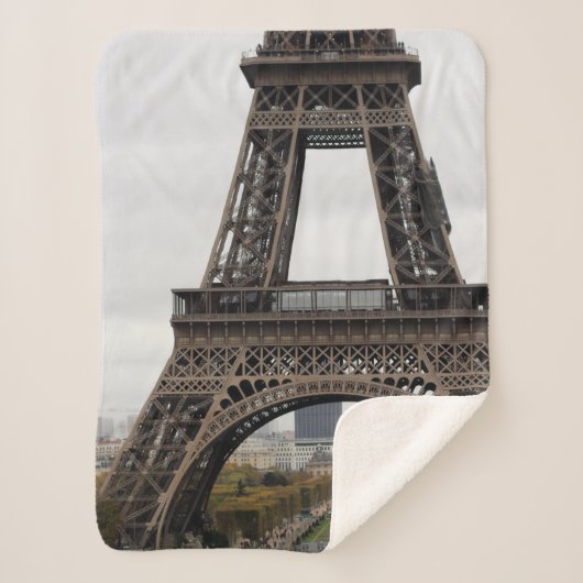 Eiffel Tower Paris Monument Tourist Sherpa Blanket Deken (Voorkant)