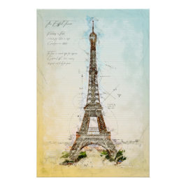 Eiffel Tower Paris Perfect Poster