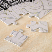 Eiffel Tower, Paris Pink Magnolia Legpuzzel (Zijkant)