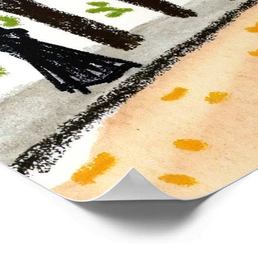 Eiffel Tower Paris Poster (Hoek)