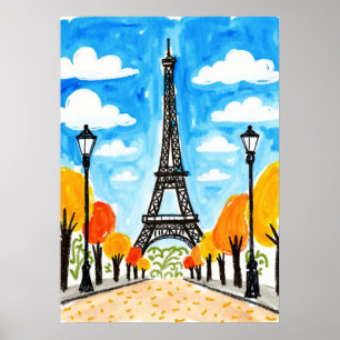 Eiffel Tower Paris Poster