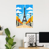 Eiffel Tower Paris Poster (Thuiskantoor)