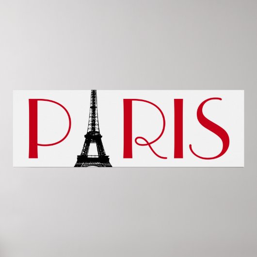 Eiffel Tower Paris Poster (Voorkant)