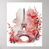 Eiffel Tower Paris Poster (Voorkant)